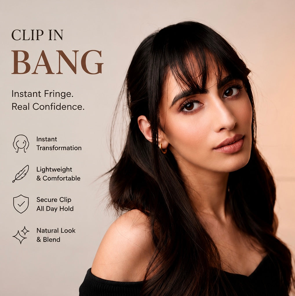 Clip-In Bangs Jet Black