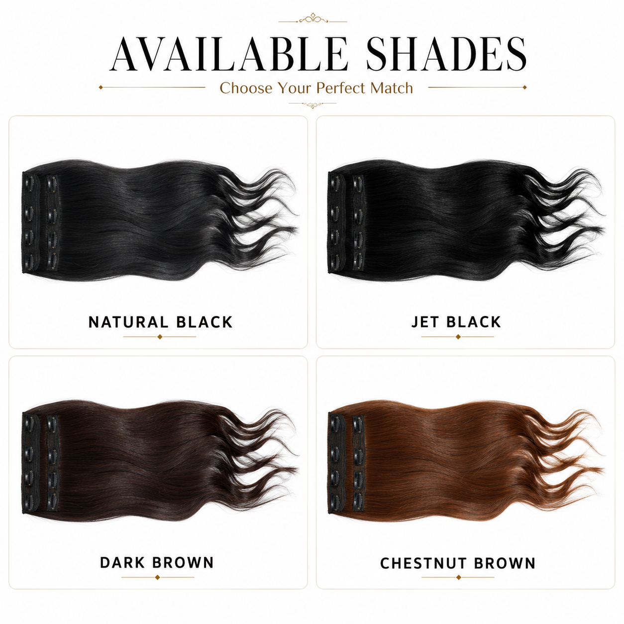 3 Set Volumizers - Dark Brown