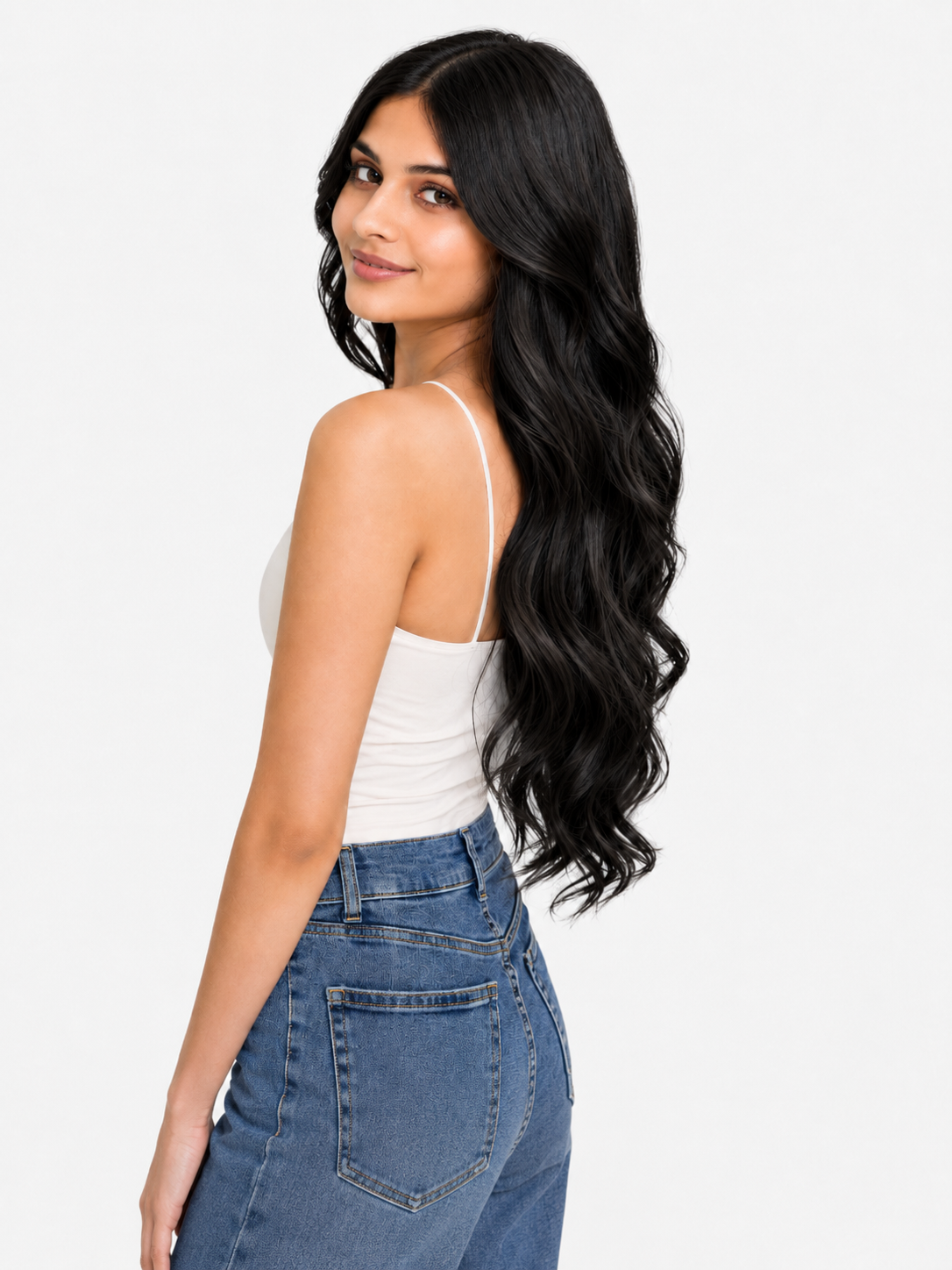 7 Set Clip-In Extensions - Jet Black