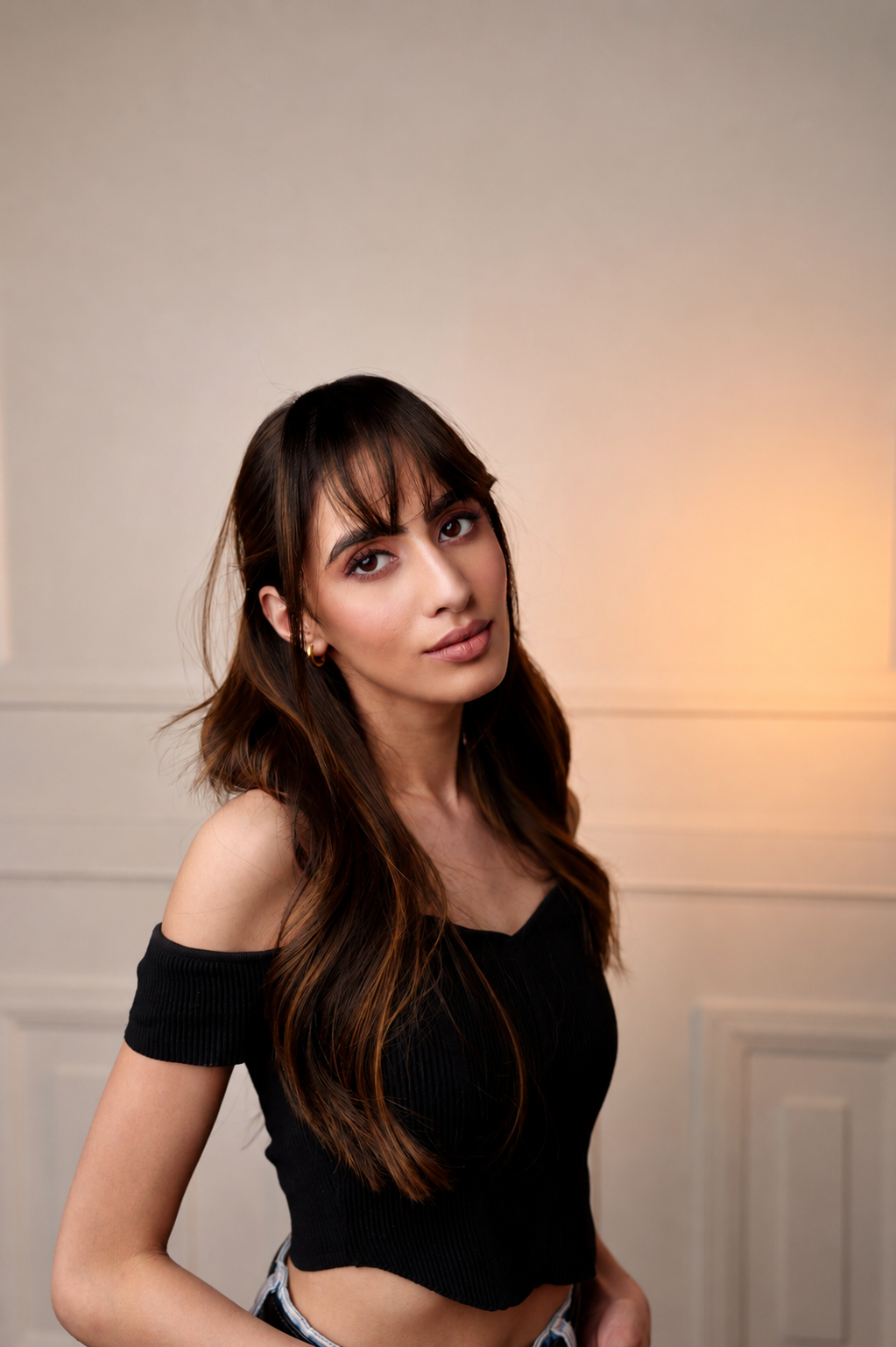 Clip-In Bangs Dark Brown