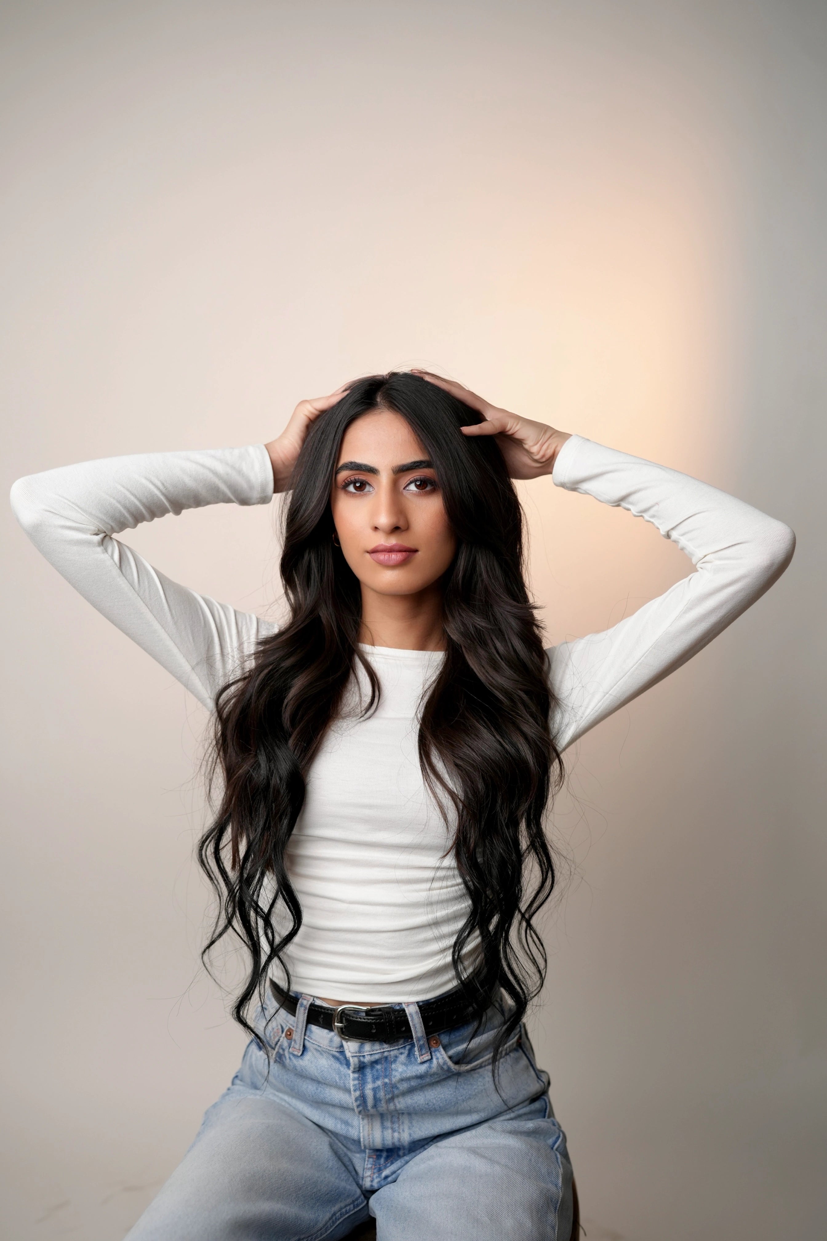 7 Set Clip-In Extensions - Jet Black