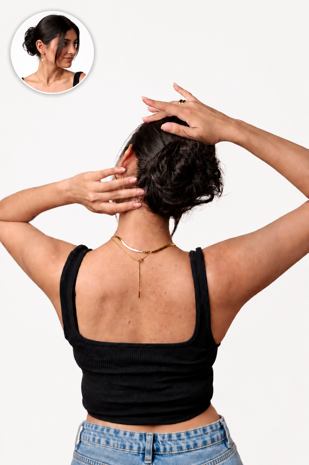 Messy Bun Scrunchie Jet Black