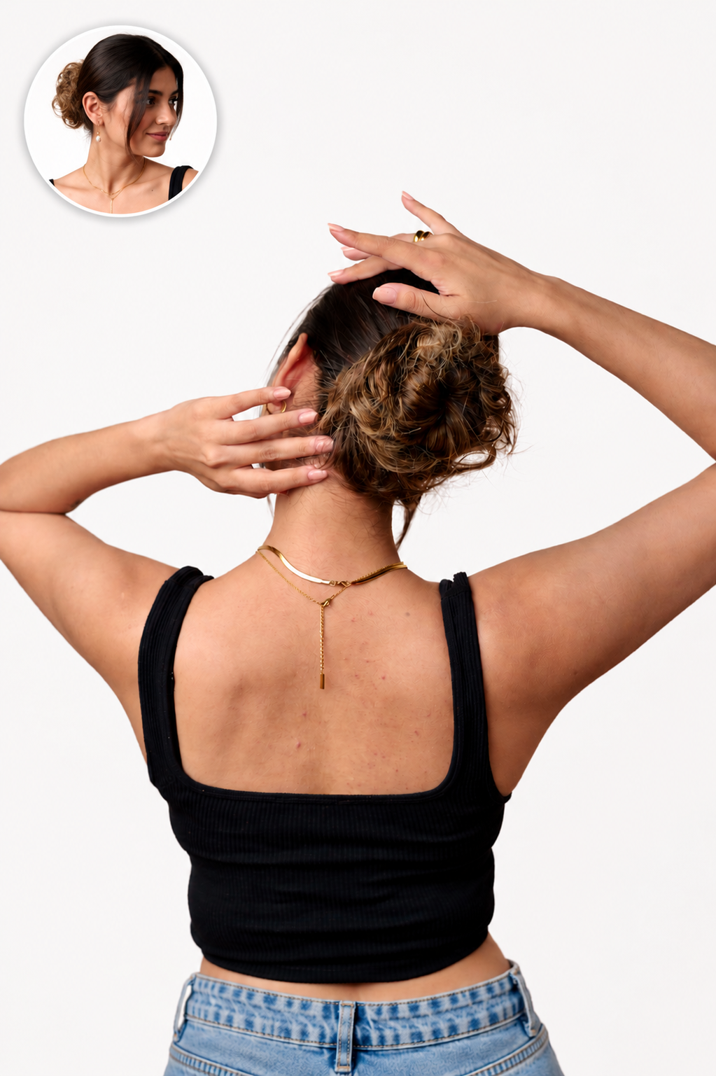Messy Bun Scrunchie Dark Brown