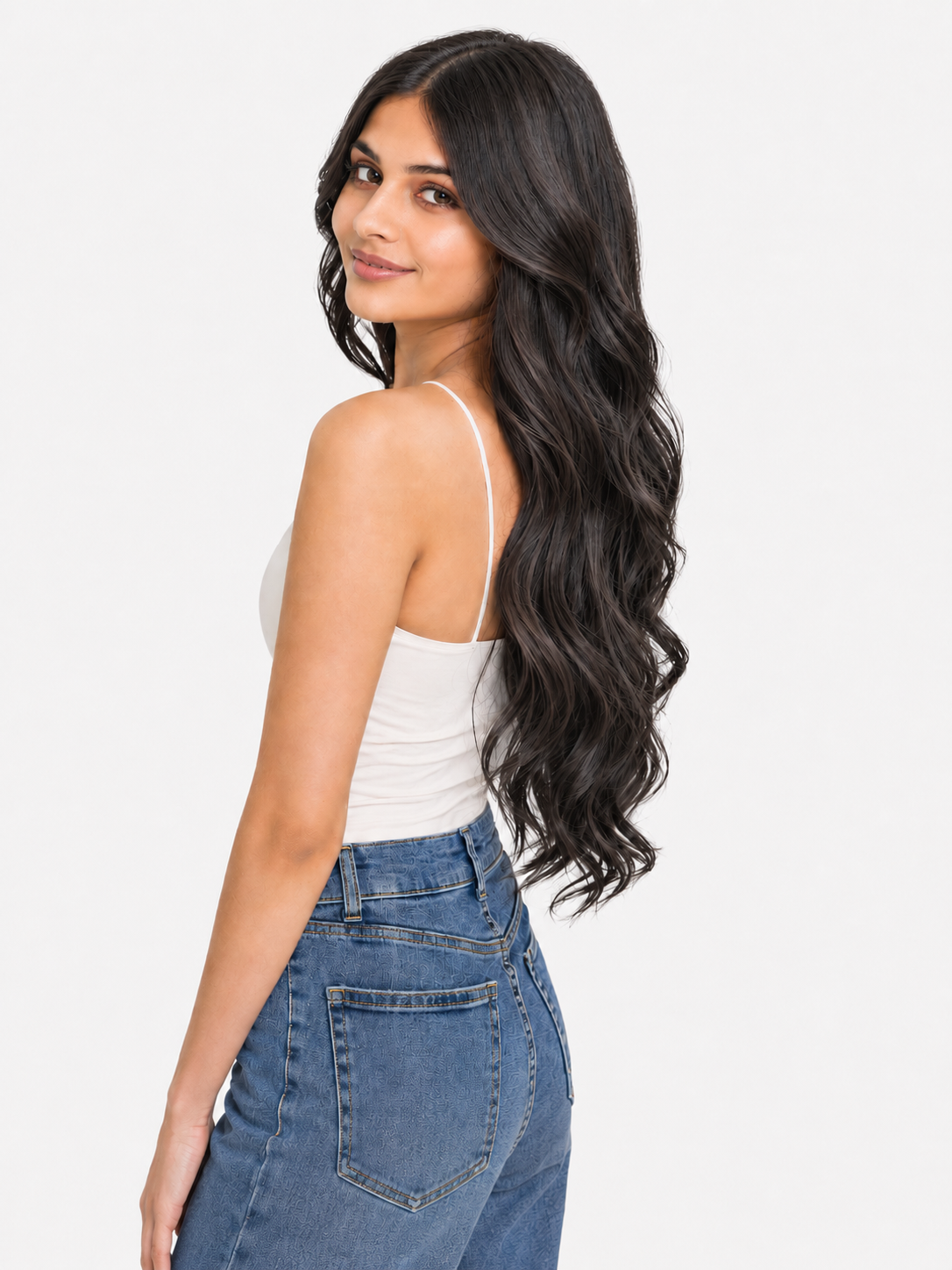 7 Set Clip-In Extensions - Natural Black
