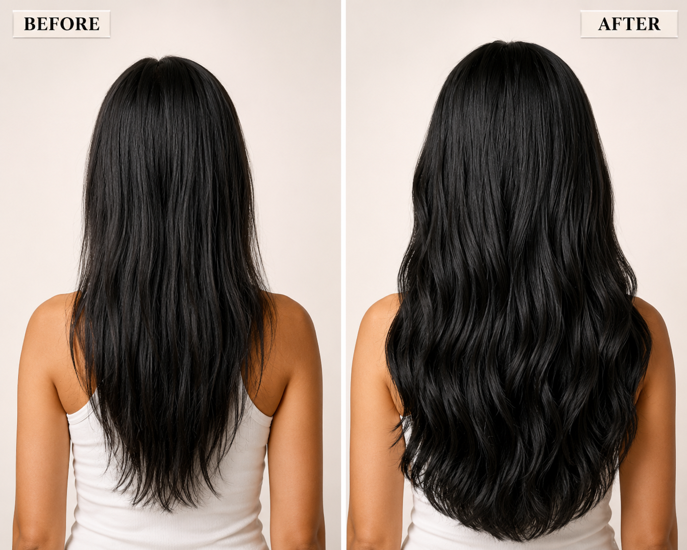 3 Set Volumizers - Natural Black