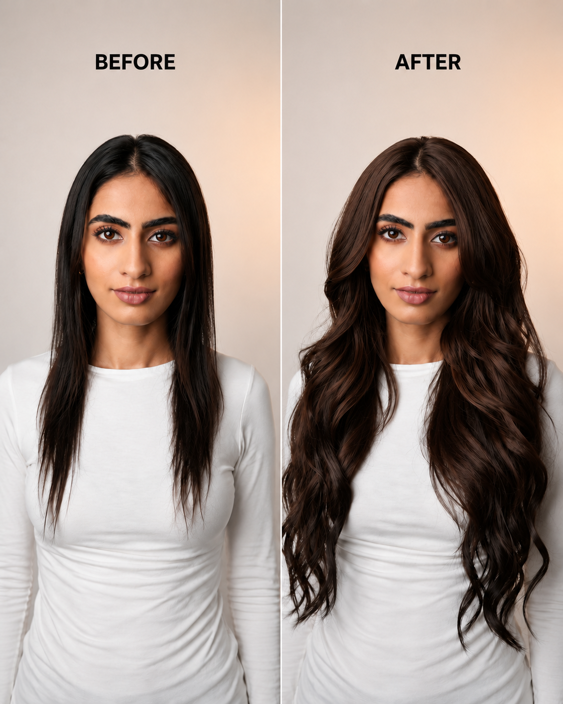 7 Set Clip-In Extensions - Dark Brown